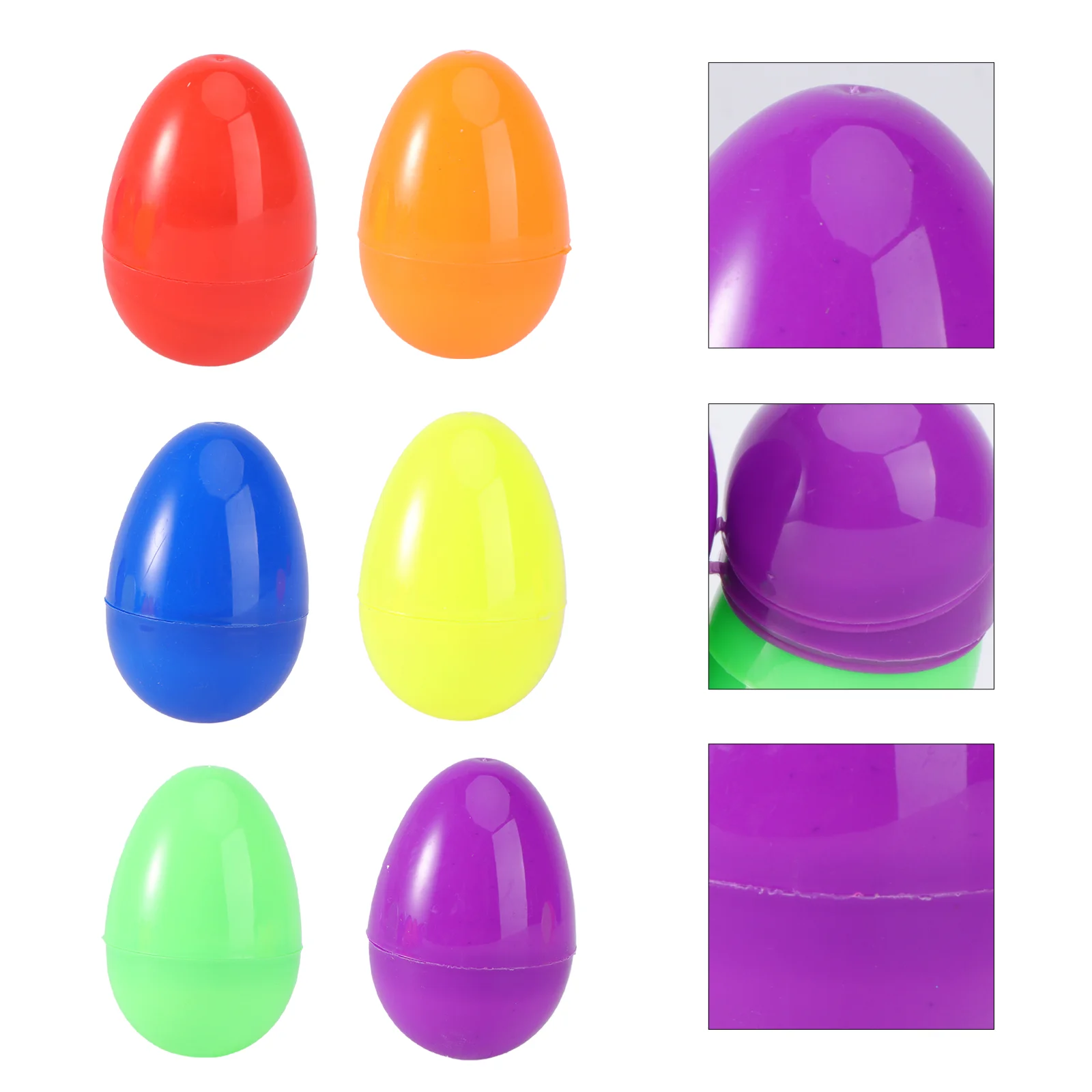 

12 Pcs Outdoor Gift Plastic Easter Eggs Easter Party Favor Open Easter Decoration Plastic Chicken Eggs Child