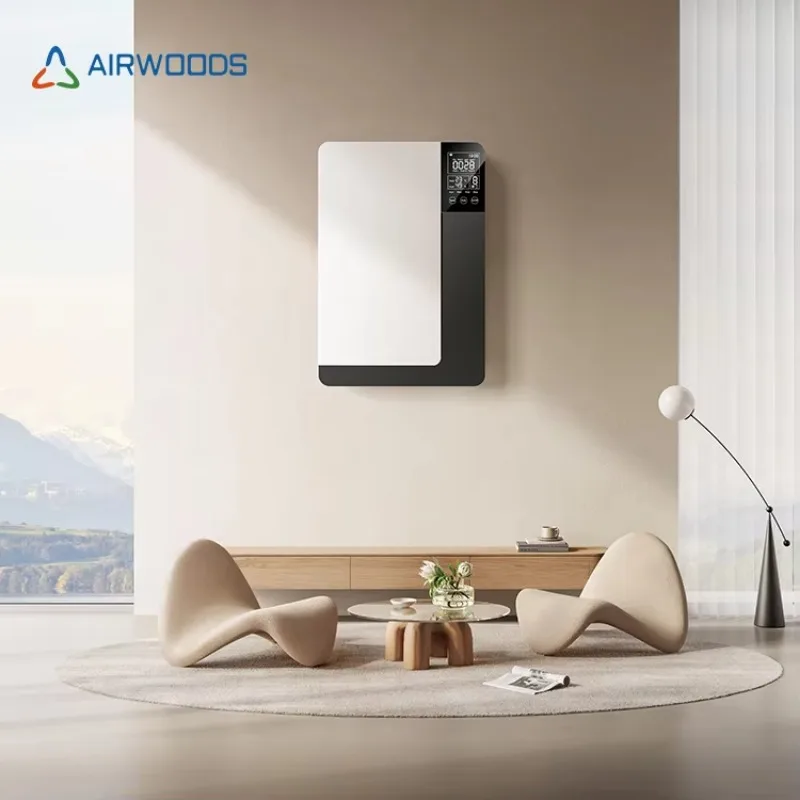 Фото Настенная приточно-вытяжная установка Airwoods ERV с рекуперацией энергии и тепла для одной комнаты, без воздуховодов №4
