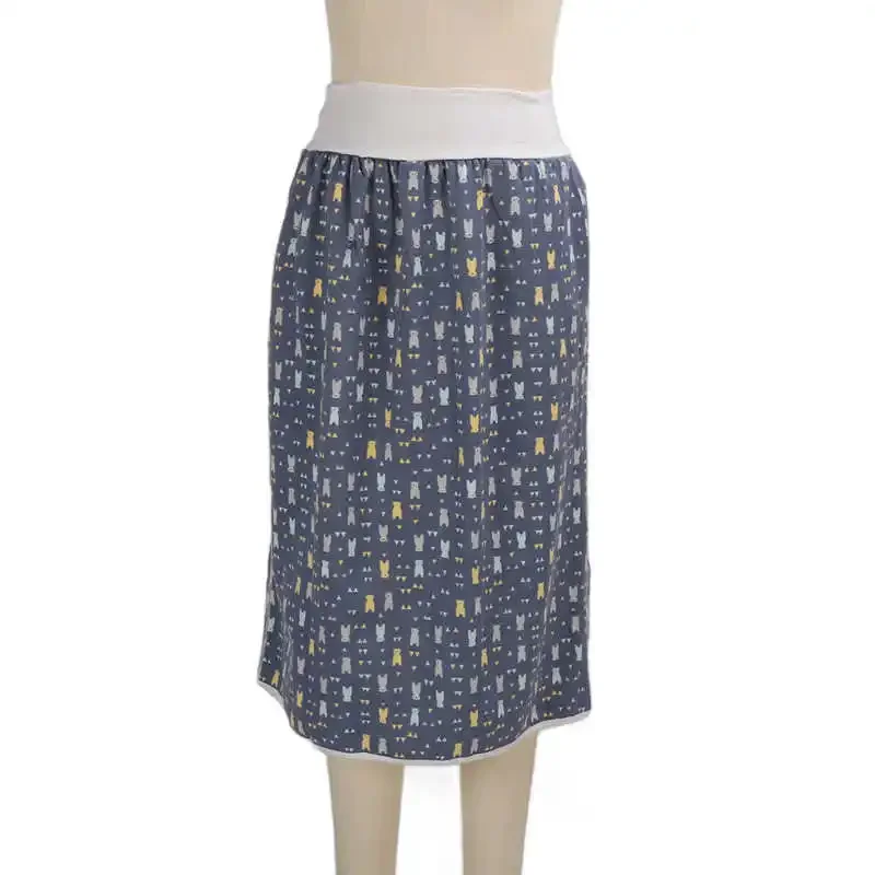 Моющаяся многоразовая тканевая юбка для подгузников пожилых носимый матрас