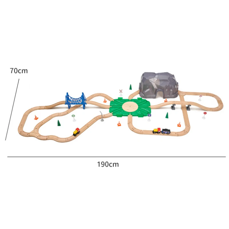 72 шт. деревянный ящик для хранения совместимый с деревянной дорожкой Pd39