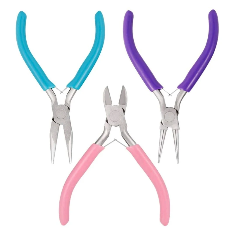 

Инструмент для изготовления ювелирных изделий L21E 3 шт./компл., плоскогубцы с круглым носом, игольчатые плоскогубцы с изогнутым носом, товары ...