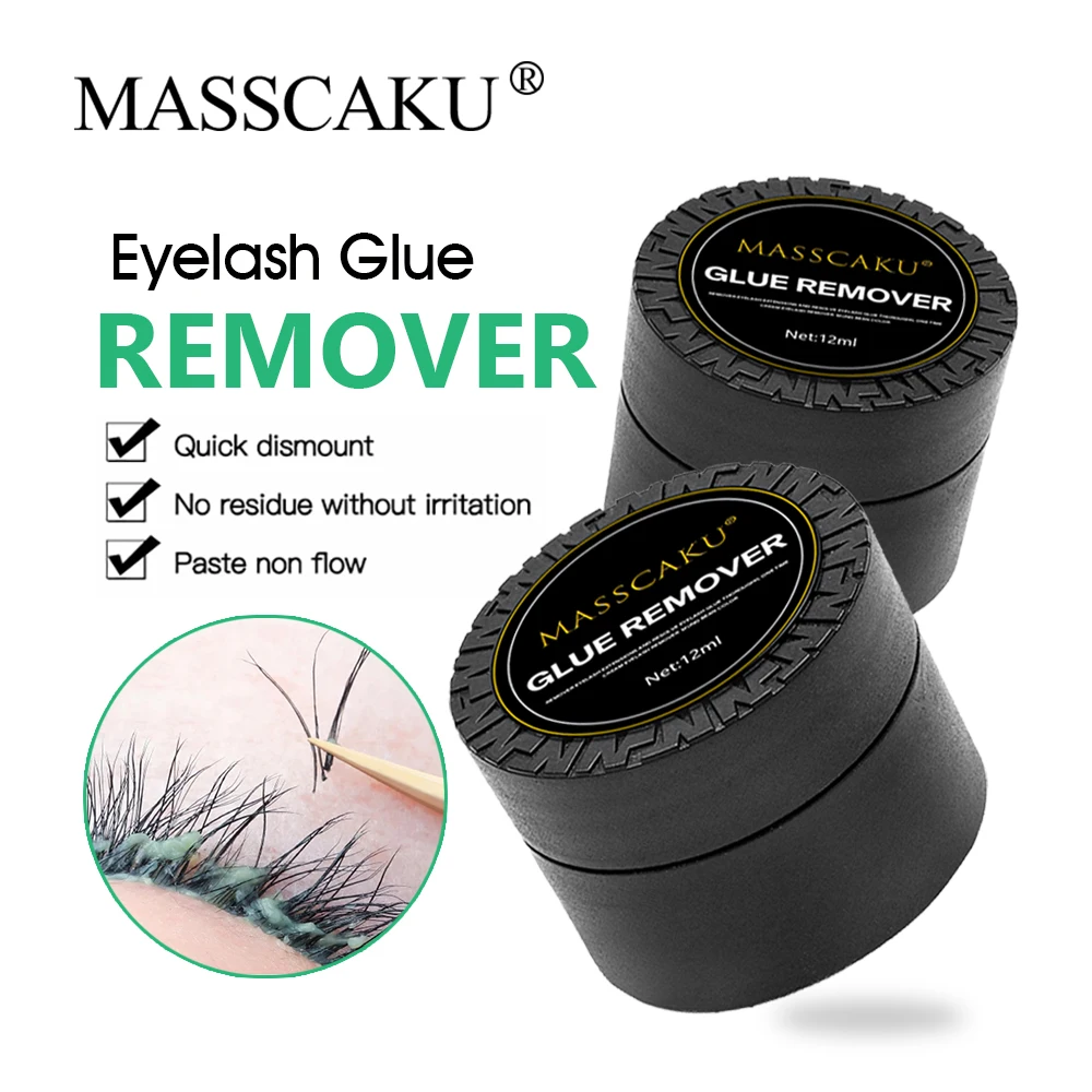 

MASSCAKU Eyelashes Remover Cream Gel No Stimulation Non-Irritating Eyelash Extension Removing Tools