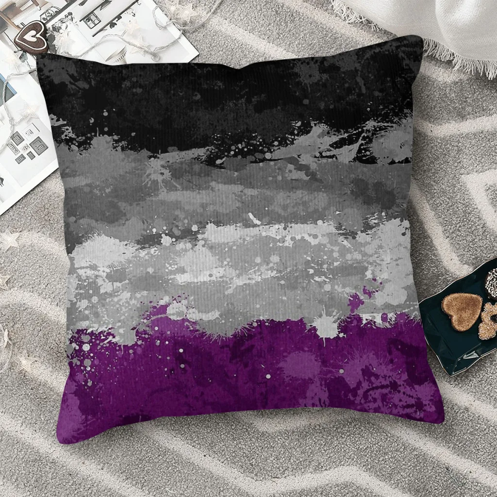 

Асексуальная наволочка с изображением флага брызг для объятий ЛГБТ наволочка для рюкзака с изображением сексуальных меньшинств особой любви для сада DIY