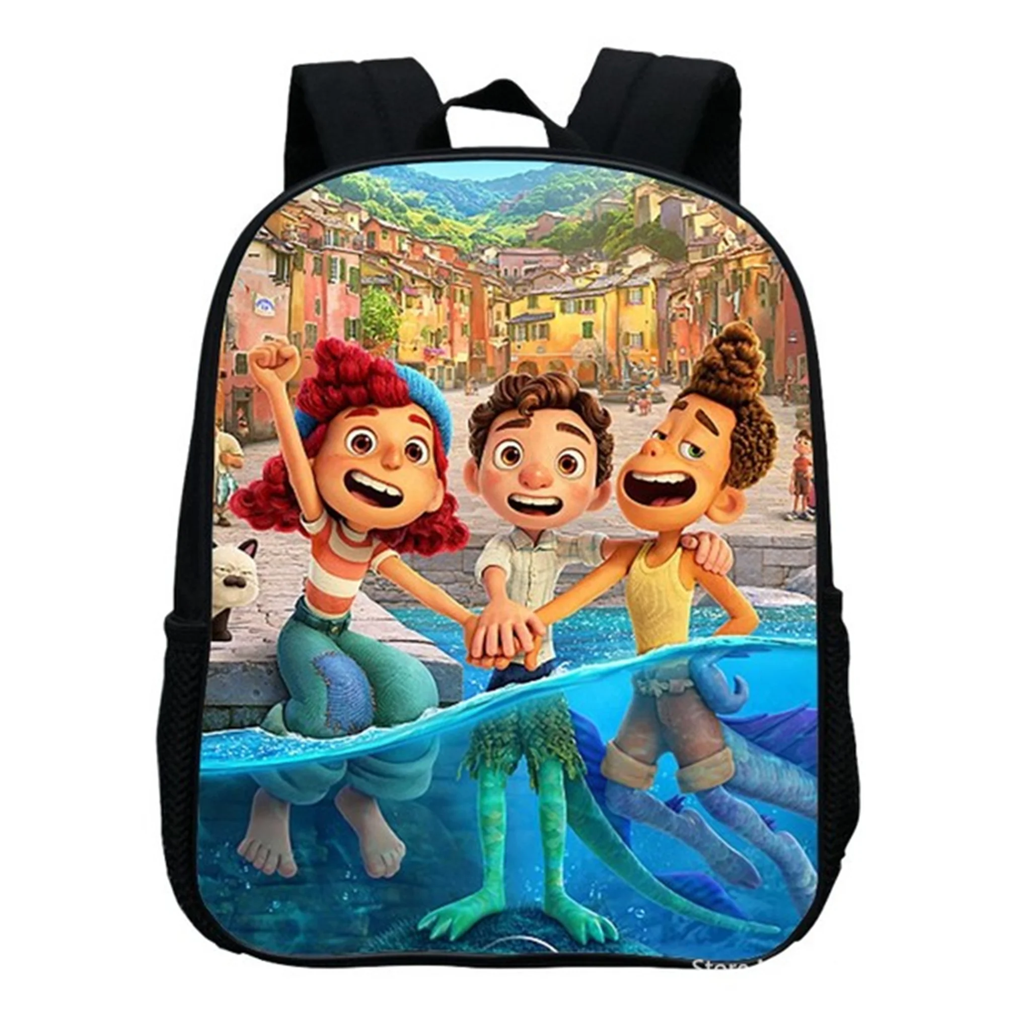 

Animated Disney Luca Kids School Bag Animated Backpack Toy Bag Boys and Girls 30cm Kids Christmas Gift Handy and Practical