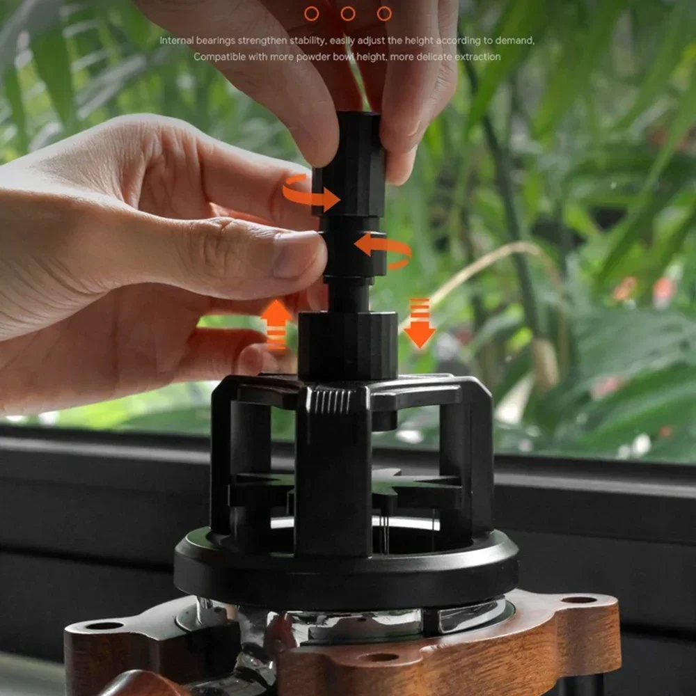 Фото Роторная игла-распределитель порошка 51/53/58 мм, магнитная игла для тампера для кофе, дисперсер для кофейного порошка, противоскользящая игла для рассыпчатого порошка №2