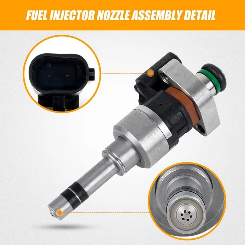 

2 Pcs Plastic + Metal Fuel Injector Replacement Accessories For Chevrolet GMC Cruze Malibu Encore Equinox 1.4L 1.5L 16-18