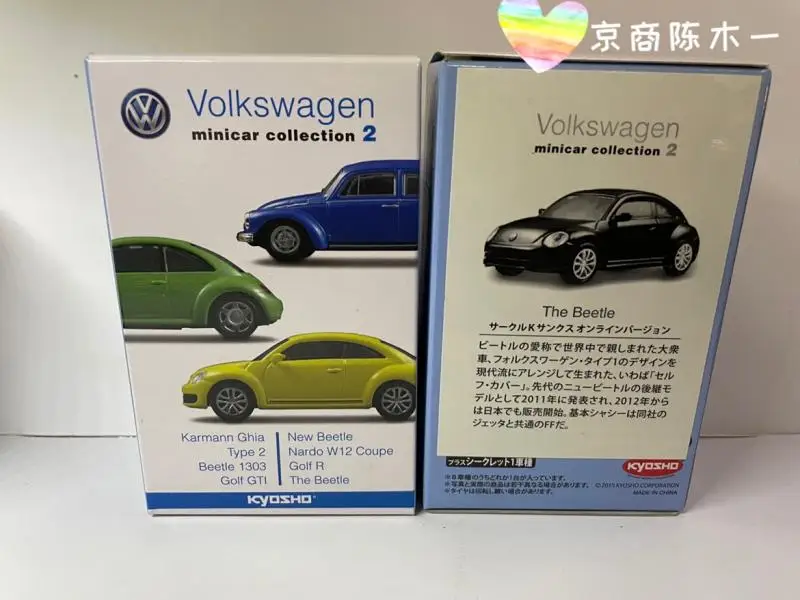 1/64 Kyosho vw The Beetle Collection литая под давлением модель тележки из сплава украшения в