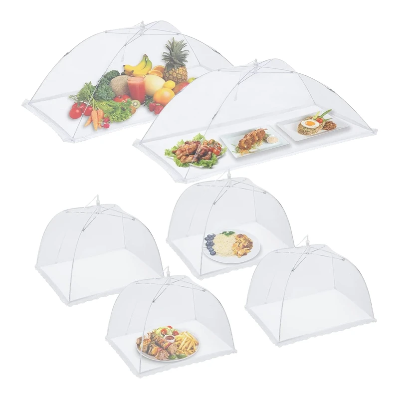 

Mesh Food Cover 6 Pack - -Up Food Cover Tents - High Density Food Nets For Party,Picnic,BBQ & Parties