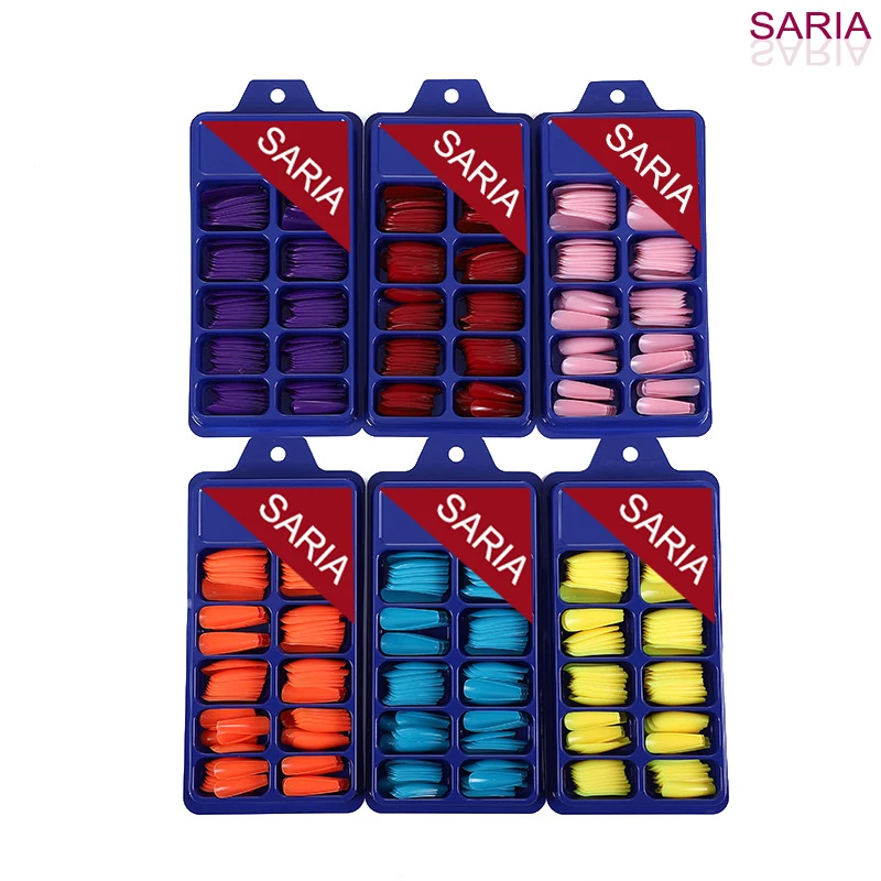 100 шт. тонких предметов для дизайна ногтей в форме лестницы миндаль с длинным