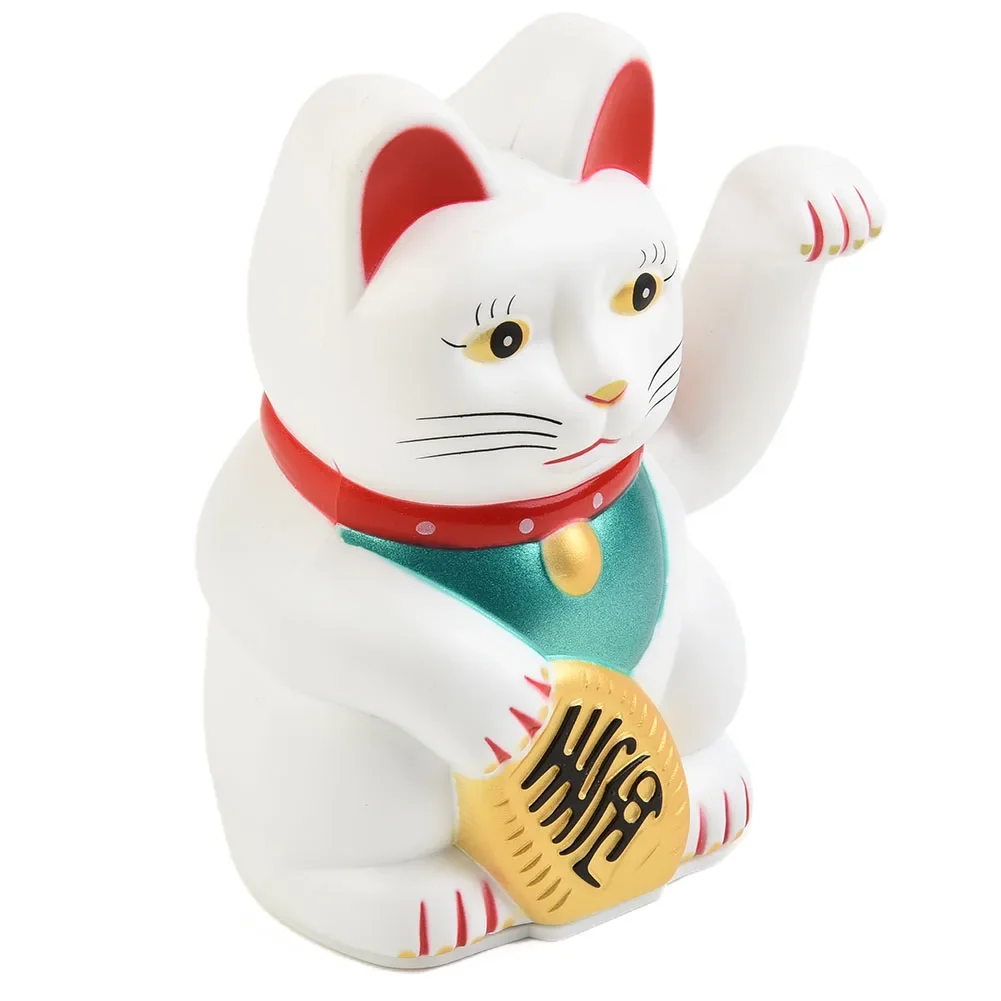 Статуэтка Lucky Cat Wealth Wave Hand Gold Maneki Neko Cute Electric