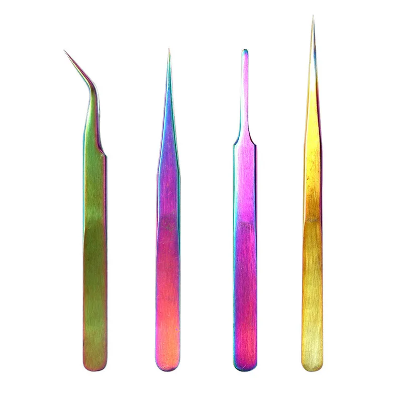 1pcs Lash Tweezers Set False Eyelash Extension Clip Pliers Eyebrow for Hair Nail Art Soldering Tongs Makeup Tools |