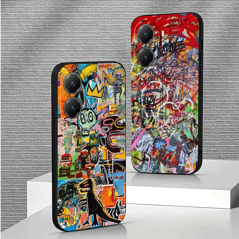 Фото Чехол для телефона с граффити-дизайном для Xiaomi Poco X7 X8 Pro Max M8 M7 F8 X6 X5 X3 M7 M6 F7 Redmi 15C 15 14C 13C 15T 17T с узором Co №2