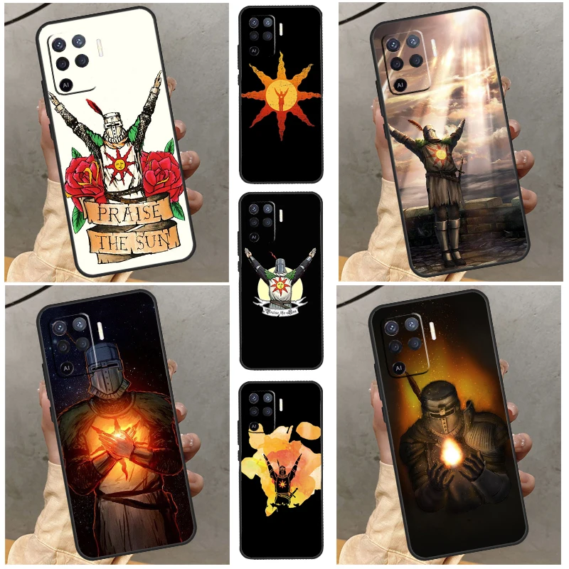 

Praise the Sun Dark Souls For Realme 10 9 Pro Plus 8i 9i C11 C15 C30 C31 C35 C21Y C25Y GT Neo 2 3 3T GT Master Case