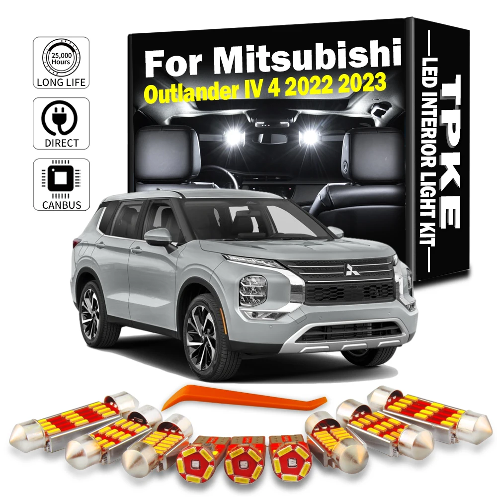 TPKE 11 шт. набор светодиодных купольных ламп для салона Mitsubishi ASX 2010-20015 2016 2017 2019 2020