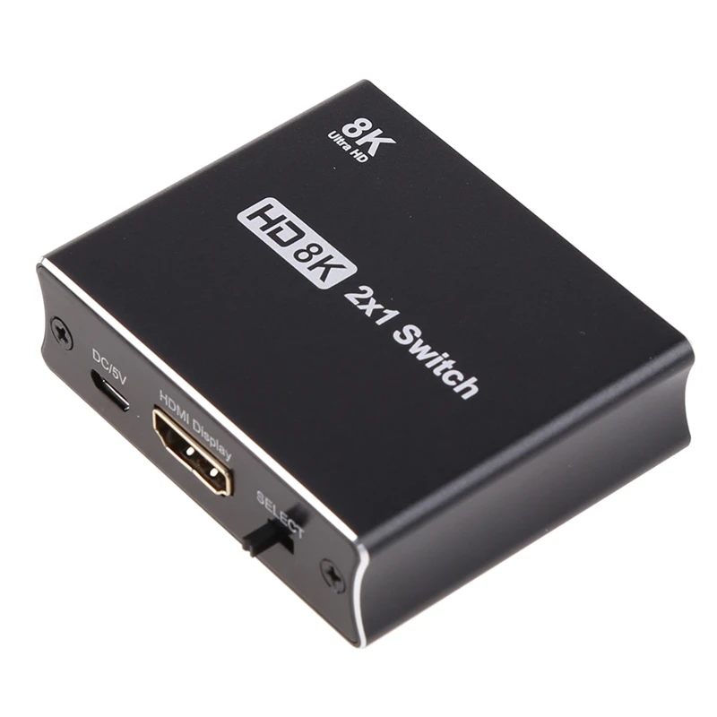 

2 in 1 out Switcher 2.1 Switch Splitter High-defination 8K@60Hz 4K@120Hz 48Gbps Converter for /HDTV