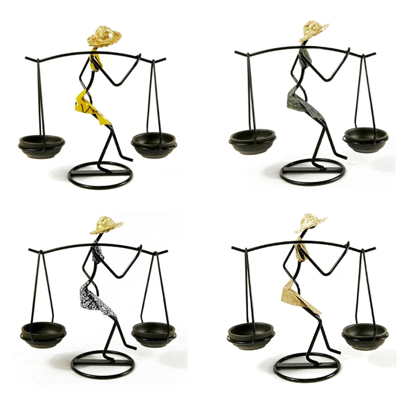 

Подсвечник, металлический современный фермерский винтажный подсвечник с абстрактными иероглифами, декоративная фигурка, искусство, подар...