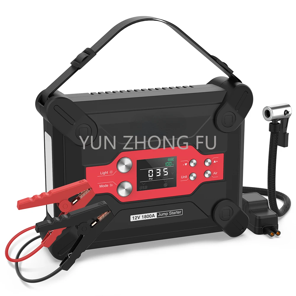 

maintenance tool accessories, automotive starter inflator, multifunctional emergency portable vehicle starting power supply with