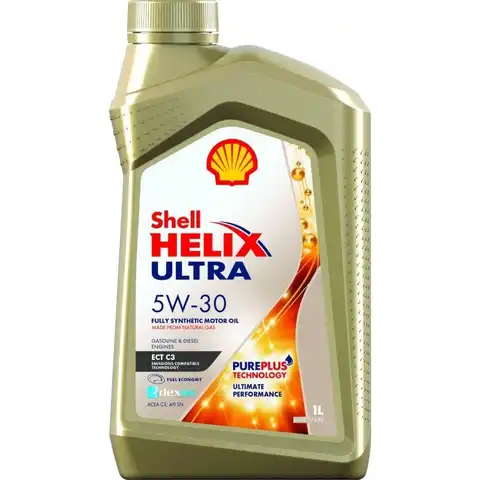 Моторное масло Shell Helix Ultra ECT C3 5W30, 4 литра, 1 литр. Синтетика. Масло шелл хеликс 5W-30. Shell 5W30