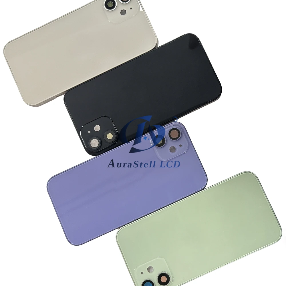 Задняя крышка корпуса для iPhone 12 Mini (версия для США) с бесплатными подарками: крышка аккумуляторного отсека, рамка шасси, лоток для SIM-карты, боковые кнопки, LCD-дисплей. (art.: 3920dabb19eee) - 3920dabb19eee
