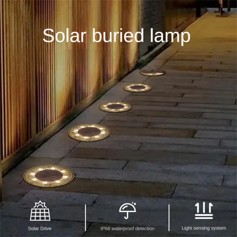 

Solar Powered Outdoor IP68 Waterproof Step Garden Lawn Lamp Solar Buried Lamp Solar Lights Outdoor Garden Decoration Outdoor