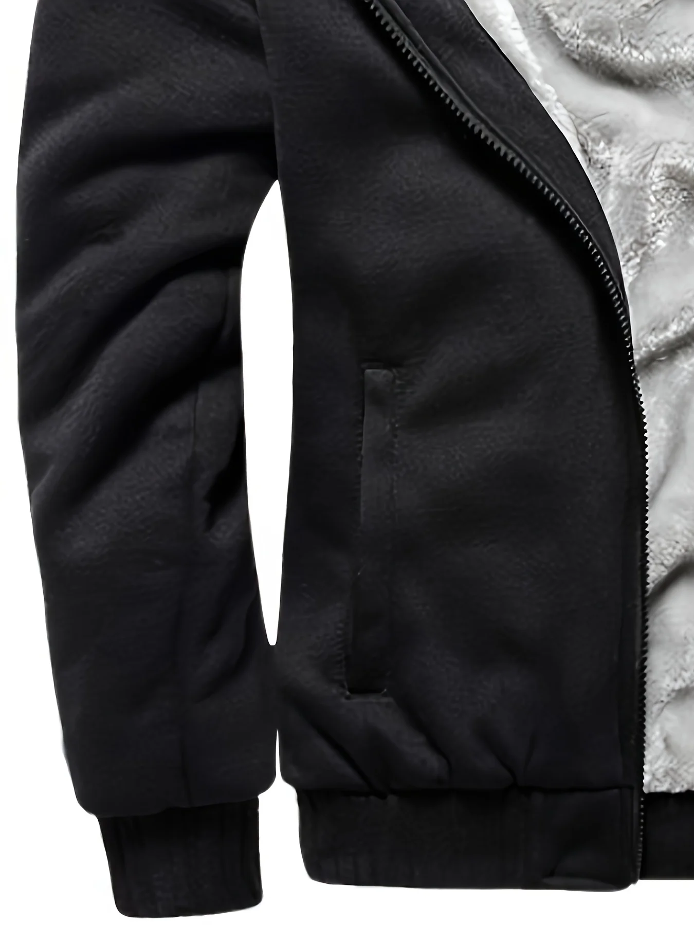 Зимняя теплая флисовая куртка с капюшоном на молнии повседневная толстовка