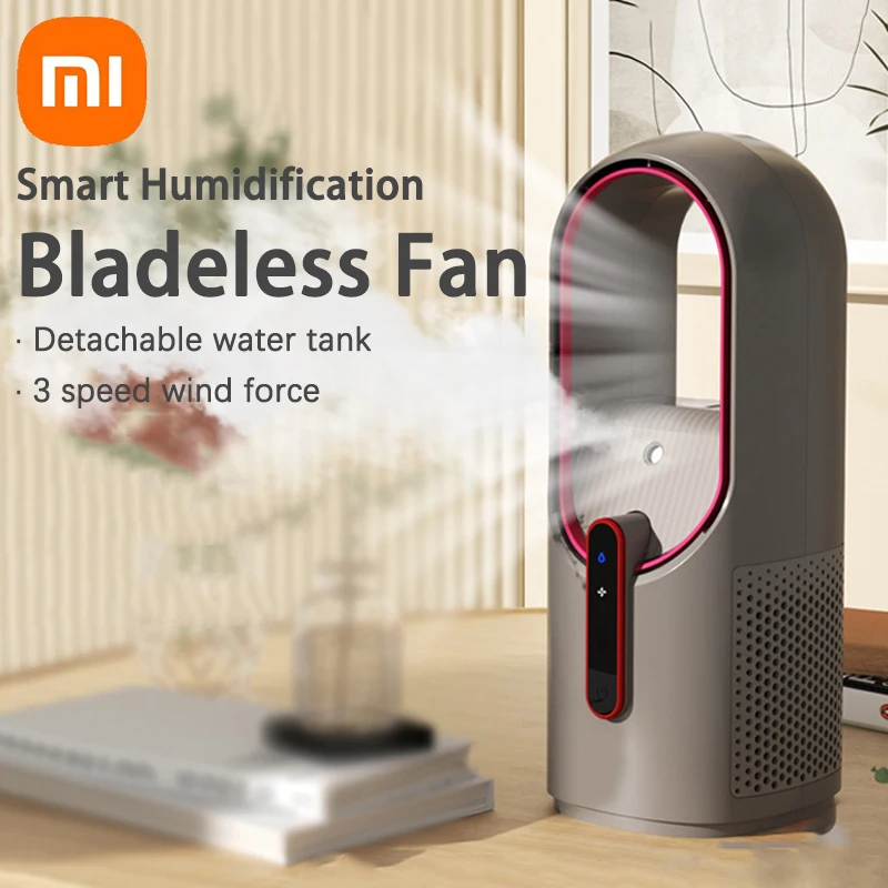 

Новый беслопастный вентилятор Xiaomi с распылителем без листьев, бесшумный настольный Usb-вентилятор для спальни, охлаждения, увлажняющий электрический вентилятор, портативный походный