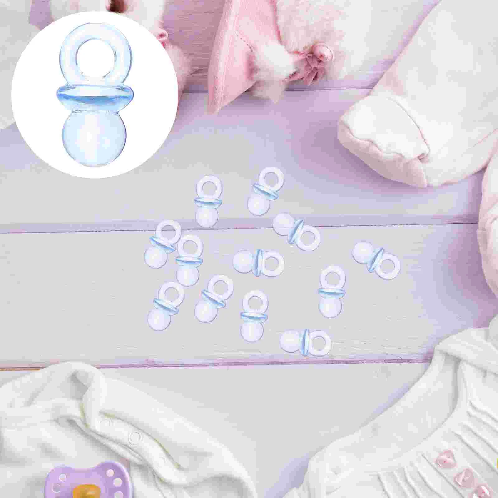 

100pcs Miniature Baby Pacifiers Ornaments Baby Shower Favors Small Baby Pacifiers Sublimation blank Personalized