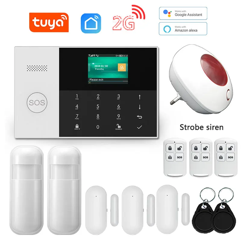 

Система охранной сигнализации Tuya с поддержкой Wi-Fi и GSM
