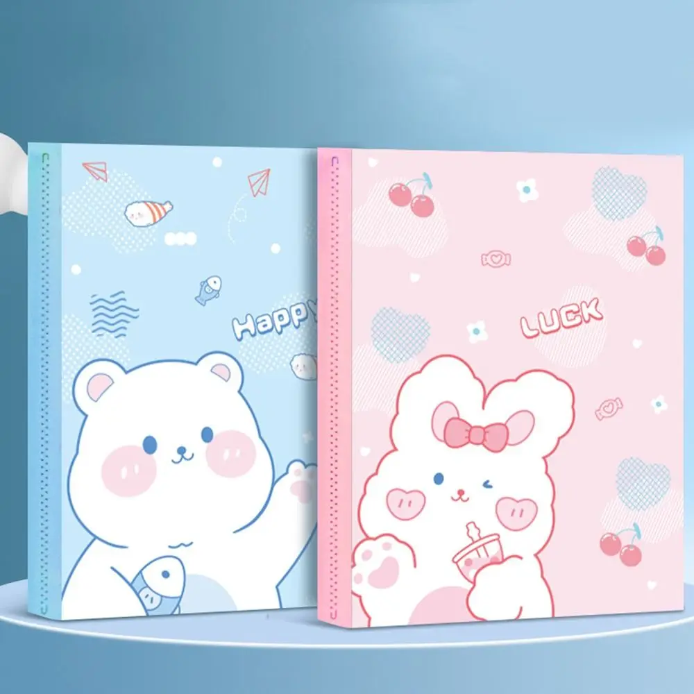 

Transparent A4 File Bag File Folder Kawaii Test Paper Document Holder Multi-layer Waterproof Document Bag