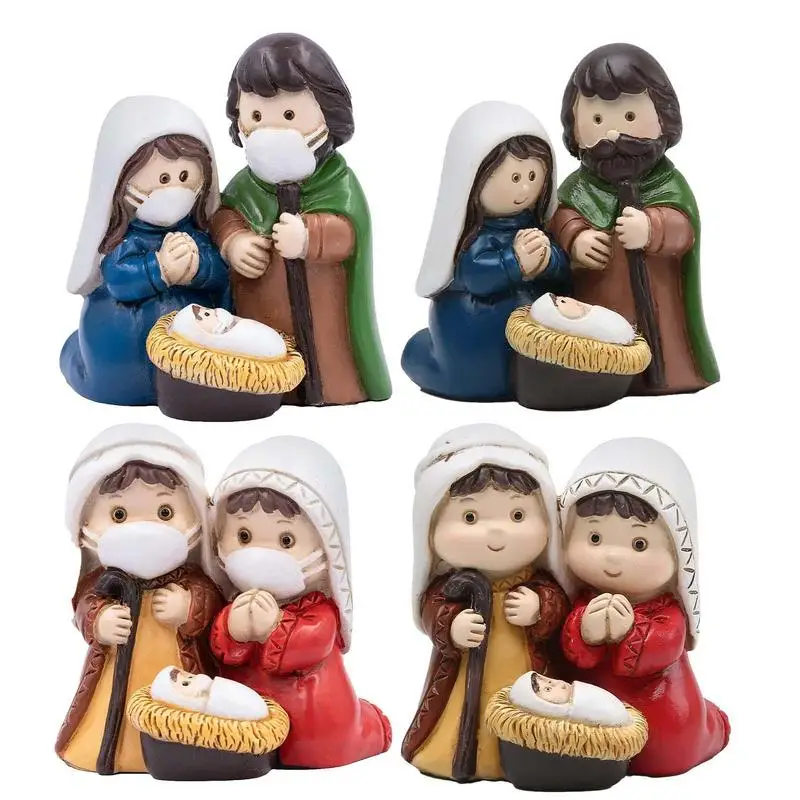 

Religious Nativity Sets For Christmas Statue Holy Family Crafts Statue Figurine Collection Classic Nativity Scene Decoration