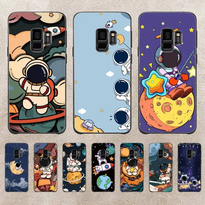 

Cute Astronauts Phone Case For Samsung Galaxy S6 S7 Edge Plus S9 S20Plus S20ULTRA S10lite S225G S10 Note20ultra Case