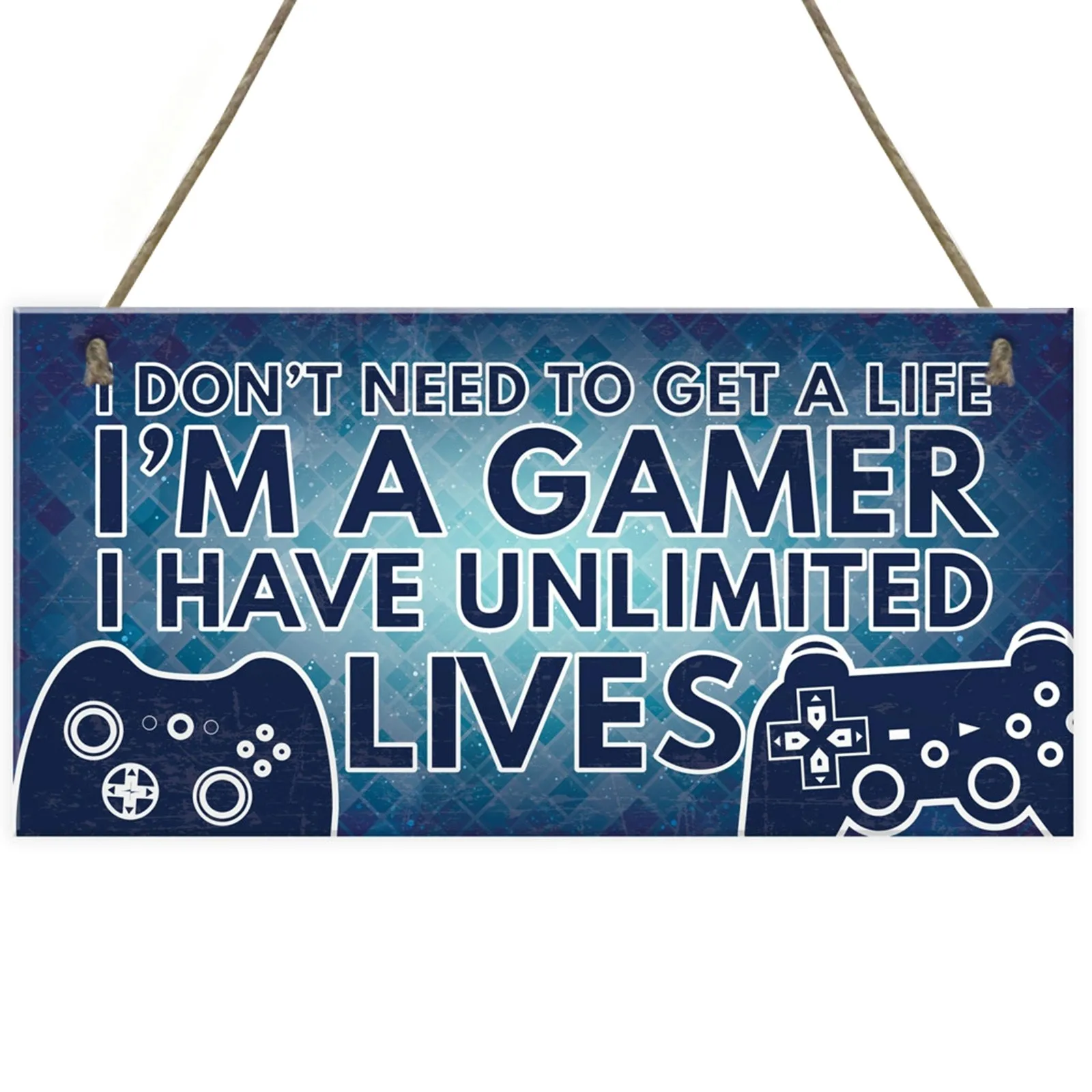 

Friend Novelty GAMER Gift Plaque Gamer Gift Birthday Hanging A Home Decor