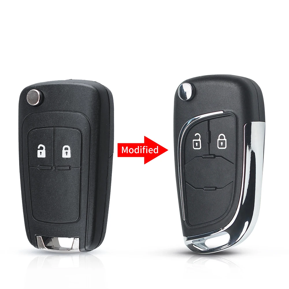 Ключ для автомобиля KEYYOU для Chevrolet Lova Aveo Cruze изменил оболочку с дистанционным управлением 2/3/4/5 кнопок Opel Vauxhall Insignia Astra Mokka Buick и т.д.