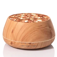 best seller wood grain essential oil diffuser 400ml aroma diffuser mist maker ultrasonic air humidifier with speaker