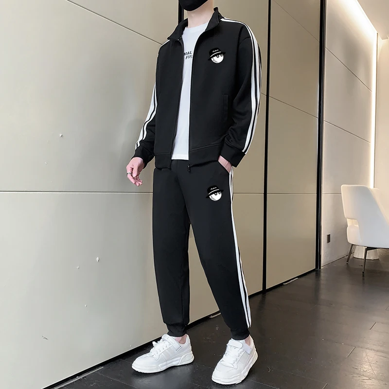 Golf 2023 Spring New Men's Korean Leisure Set Sportswear Set Two Piece Jacket+Pants Fashion Jogging Set