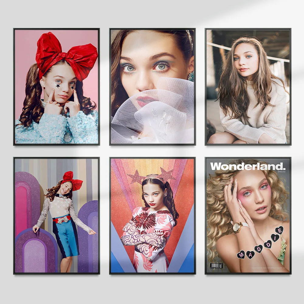 

Maddie Ziegler Star Art Print Poster Dancer Actress Model Modern Fashion Canvas Painting Decor Wall Picture