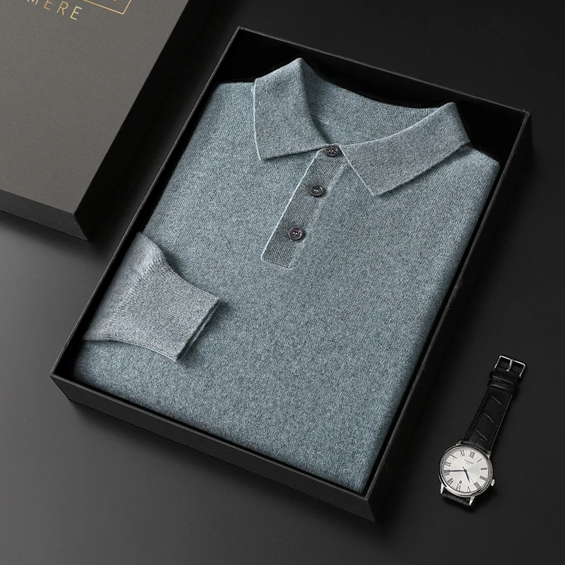 Новинка вязаный мужской пуловер из 100% шерсти от WOTEEWS свитер повседневный