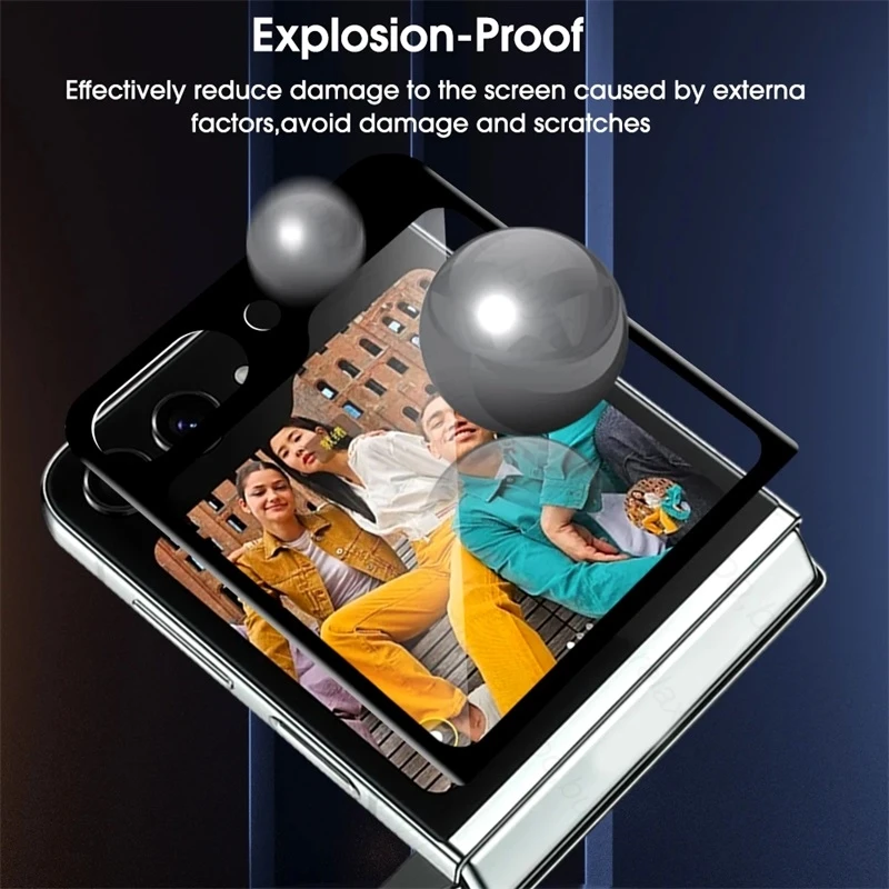 9в1 Внешняя защитная пленка для экрана Samsung Galaxy Z Flip6 5G Стекло камеры на Sansung Samsang ZFlip6