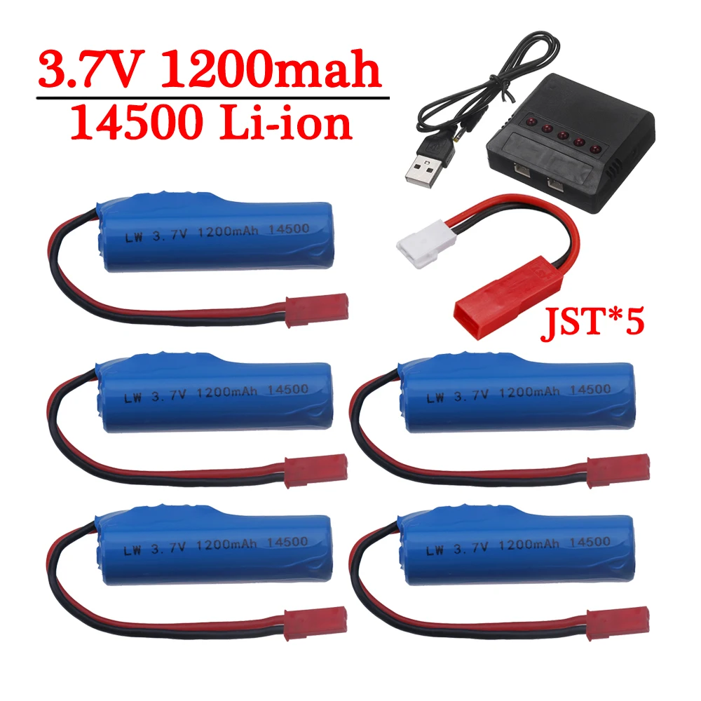 (JST plug) литий-ионная аккумуляторная батарея 14500 3 7 в 1200 мАч для трюков