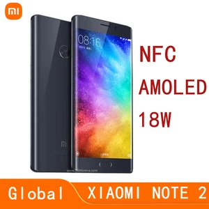celular xiaomi mi note 2 nfc smartphone amoled 5 7 inches screen snapdragon 821 4070 mah quick charge 3 0 android mobile phone free global shipping