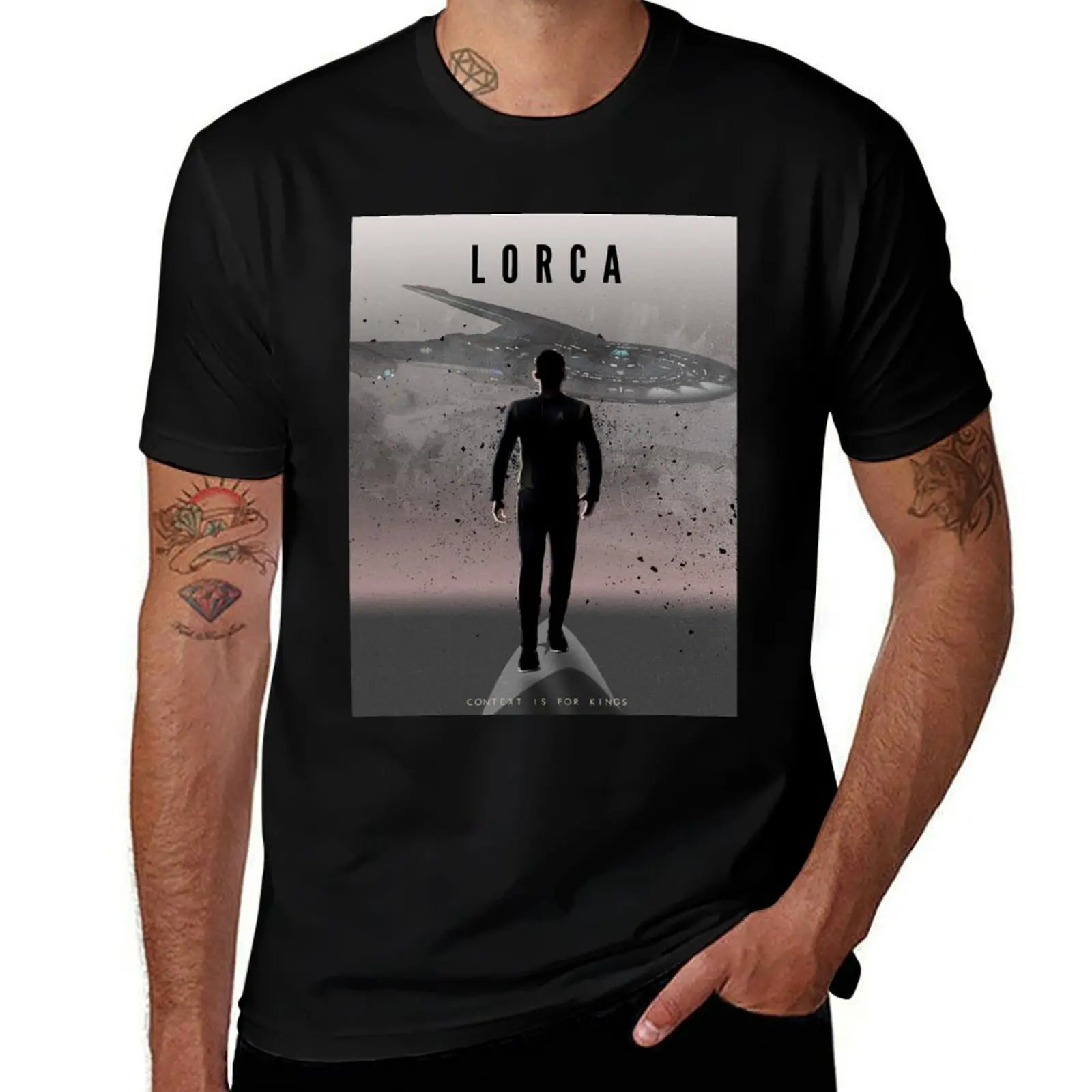 Фото Футболка Star Trek Captains - Lorca, базовая рабочая футболка с короткими рукавами №1