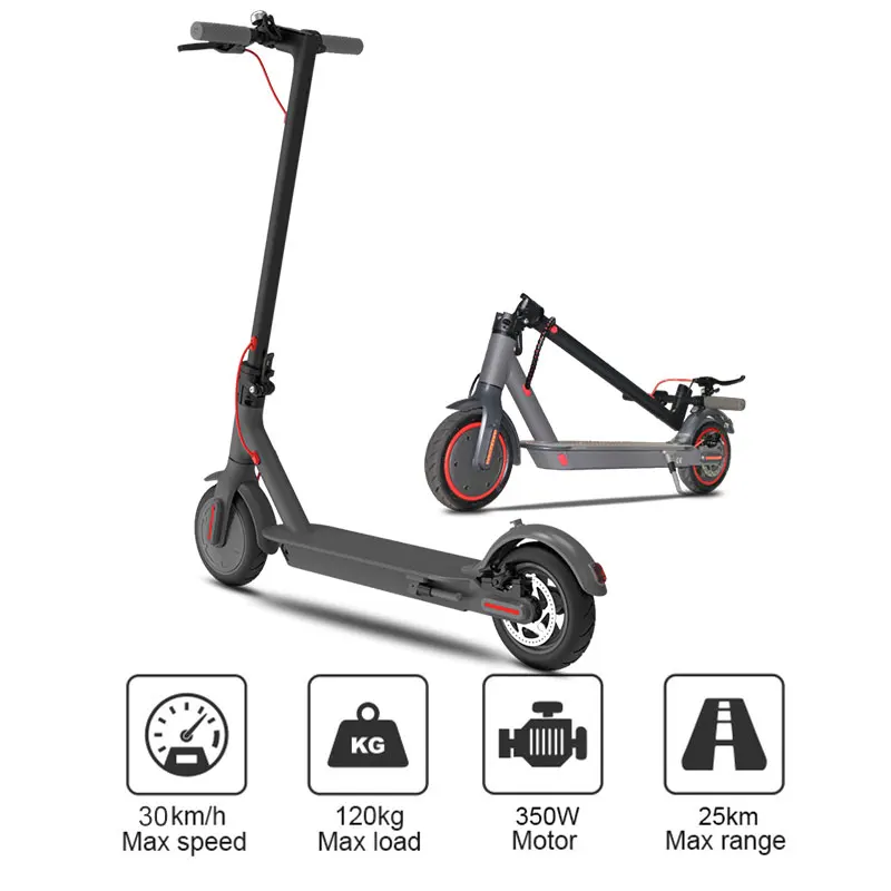

Dropship Wholesale China 350W UK USA EU Warehouse Folding 2 Two Wheel Foldable Fast Adult E Electric Scooter