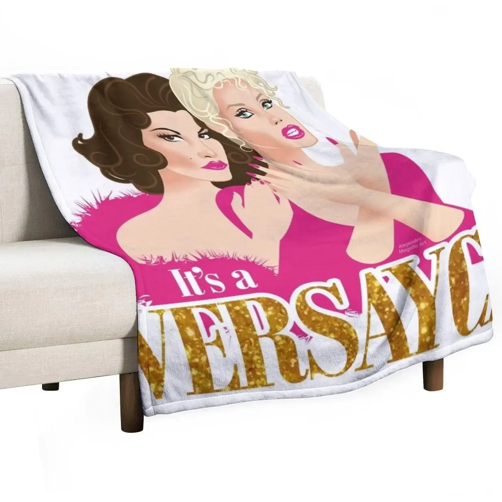 Версайс плюшевое одеяло в клетку