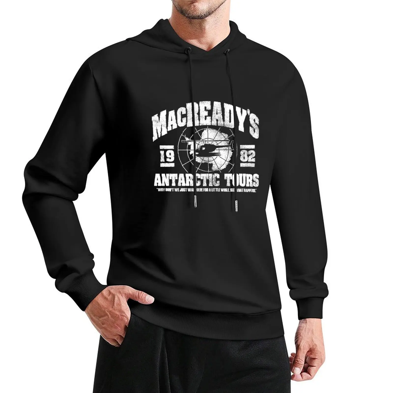 Пуловер с капюшоном MacReady's Antarctic Tours зимняя одежда уличная мужские дизайнерские