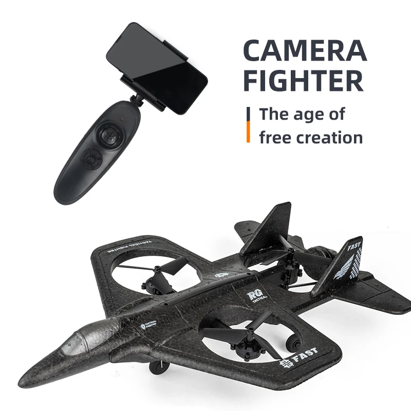 

RC Plane X66 with 1080p Wide Angle Camera Radio Controlled Plane Foam Remote Control Aircraft Fighter Drone Toys for Boys