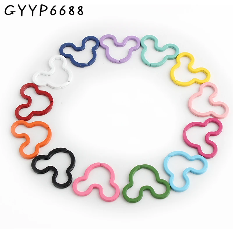 

10-50-100pieces Key Ring Chain 13 Colors 39mm Split Metal Key Ring Chain DIY Keychain Keyrings Keyfob Wholesale for DIY