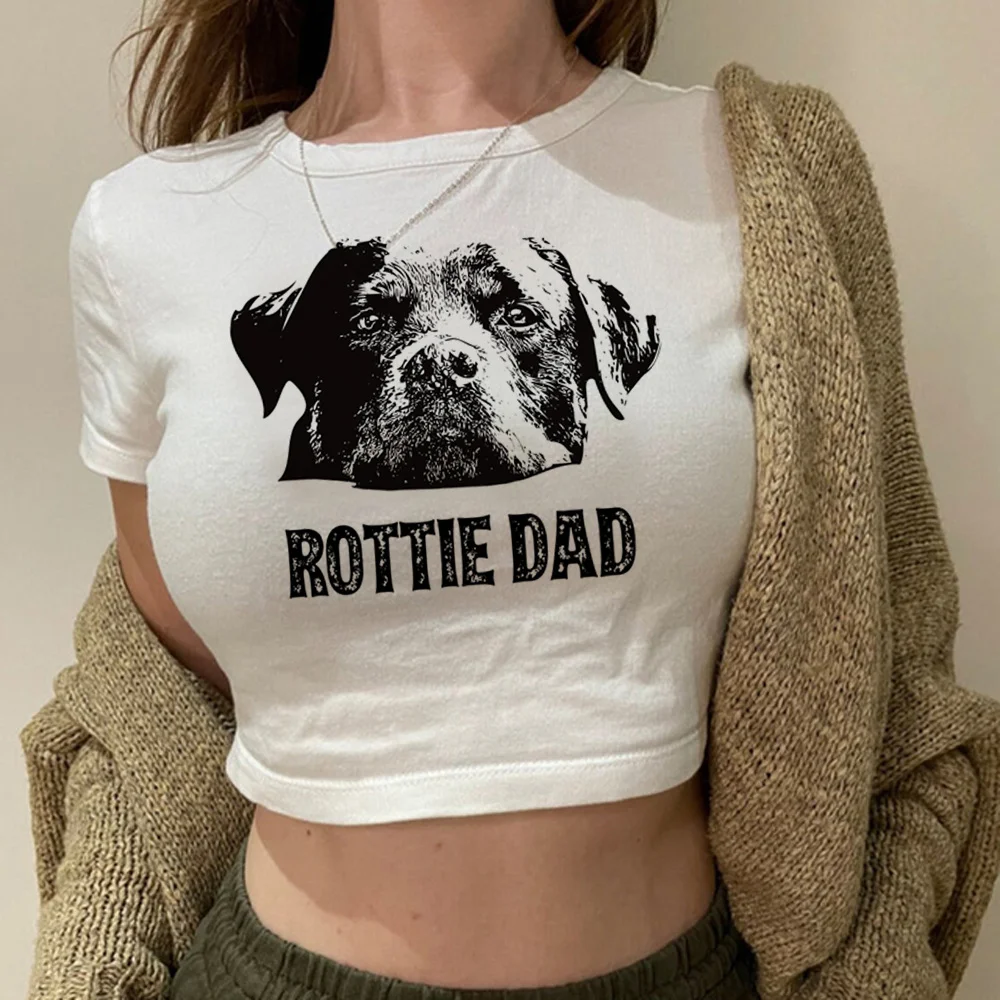 

Укороченный женский топ rottweiler в стиле Харадзюку