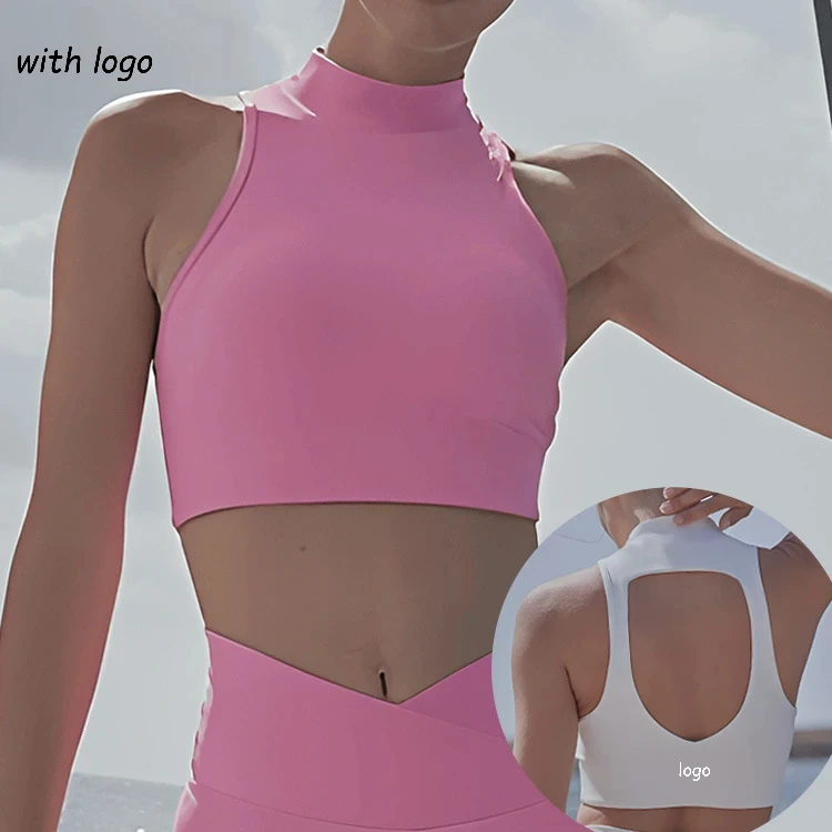 

Женский укороченный топ для йоги, красивый удобный и дышащий уличный топ с высокой спиной для фитнеса