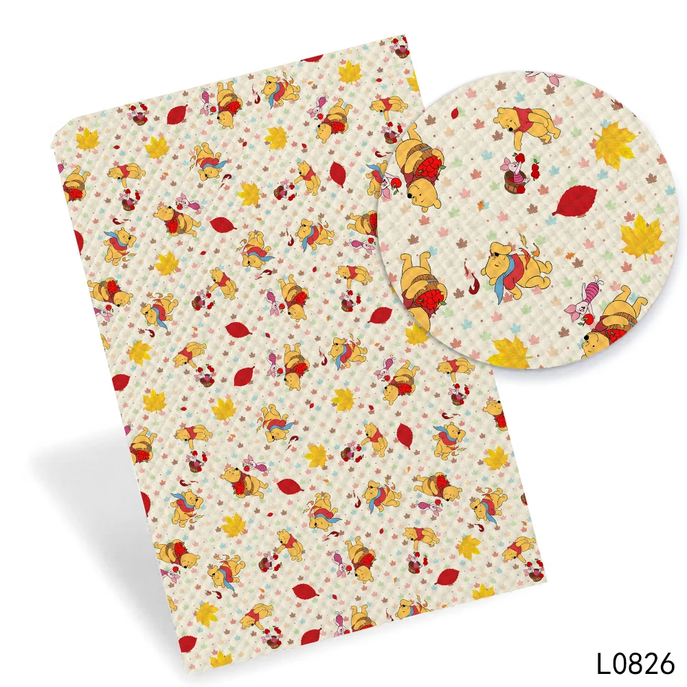 

Winnie the Pooh Bear Disney Vinyl Faux Leather Roll 30X136cm Printed