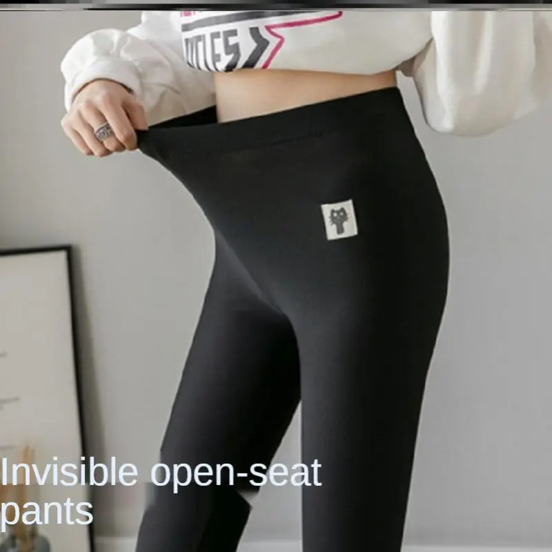 Bottom Invisible Zipper Crotch Pants Zipper Sex Free Play Field Yoga Pants  Couples Outdoor Dating Is Convenient Sexy Leggings - Leggings - AliExpress